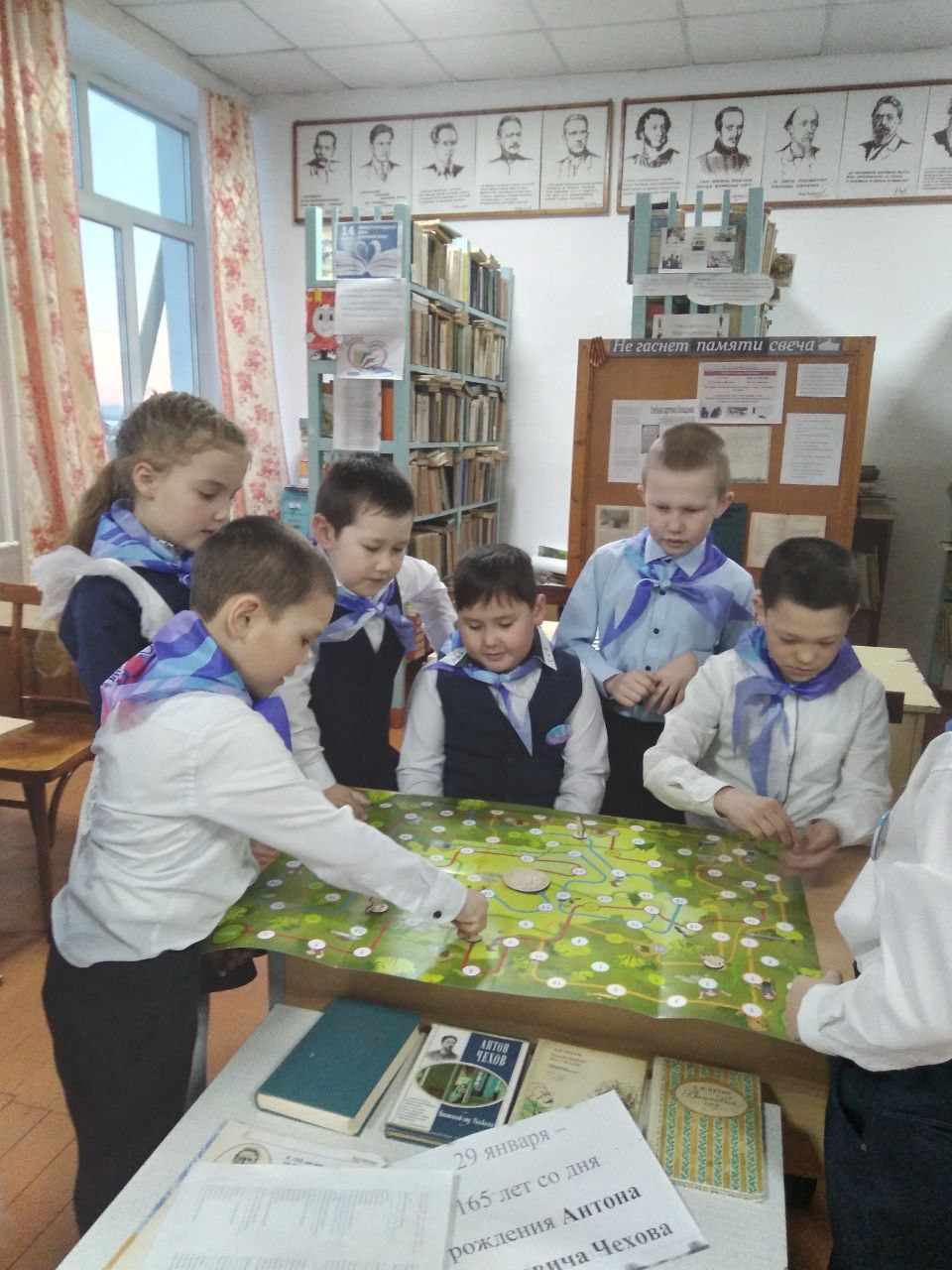 школьная библиотека.
